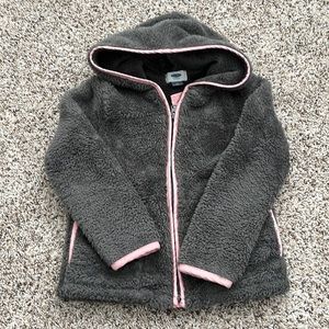 Toddler girls warm fleece coat